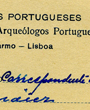 Mitgliedsausweis: Korrespondierendes Mitglied der »Associação dos Arqueólogos Portugueses«, Lisboa, Portugal. (12,6 cm x 7,9 cm) 
