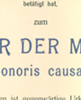 Ehrendoktor der »Medizinischen Fakultät der Albert Ludwigs-Universität Freiburg i.Br.«, Freiburg im Breisgau, Deutschland. (44,0 cm x 35,4 cm)