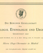 Korrespondierendes Mitglied der »Berliner Gesellschaft für Anthropologie, Ethnologie und Urgeschichte«, Berlin, Deutschland. (38,1 cm x 30,1 cm) 