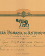 Korrespondierendes Mitglied der »Società Romana di Antropologia«, Rom, Italien. (45,2 cm x 33,1 cm)