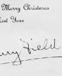 Verso: With Best Wishes for a Merry Chrismas and a Happy New Year. Christmas-1926. Henry Field.
				Verbleib: Archiv der Hugo Obermaier-Gesellschaft, Erlangen. 